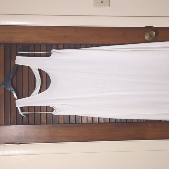 GAP cream colored floor length dress in extra large - Picture 3 of 7
